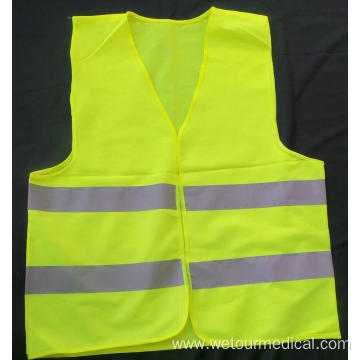 PVC X-ray Thread Yellow Reflective Safety Vest